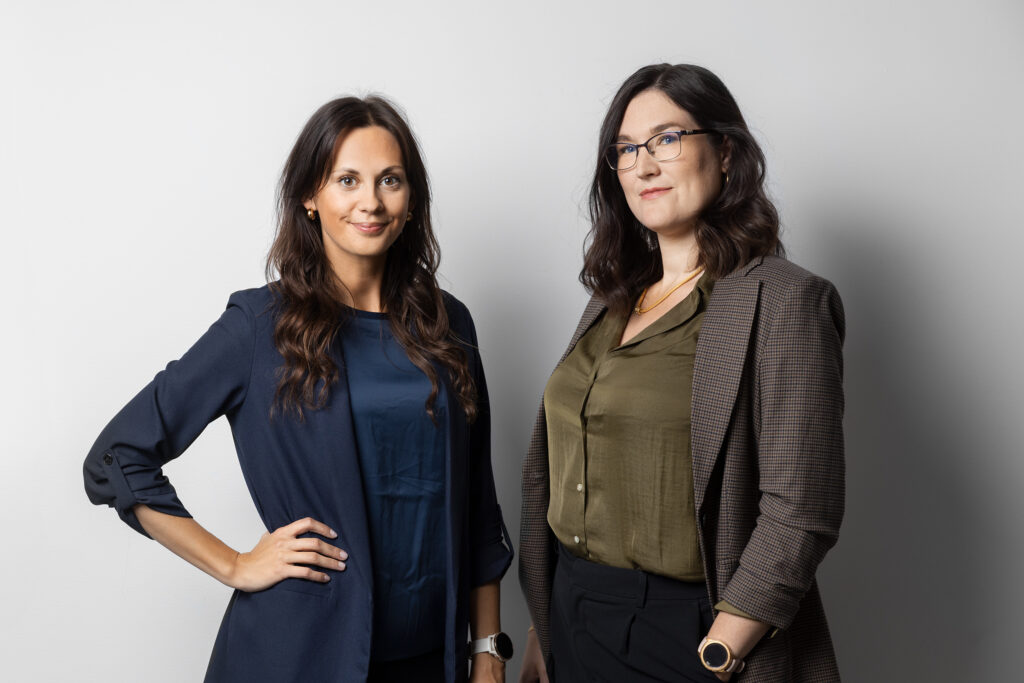 Jonna Chennoufi Larsson och Sara Gerdin från Bygglovia Konsult Norr AB.