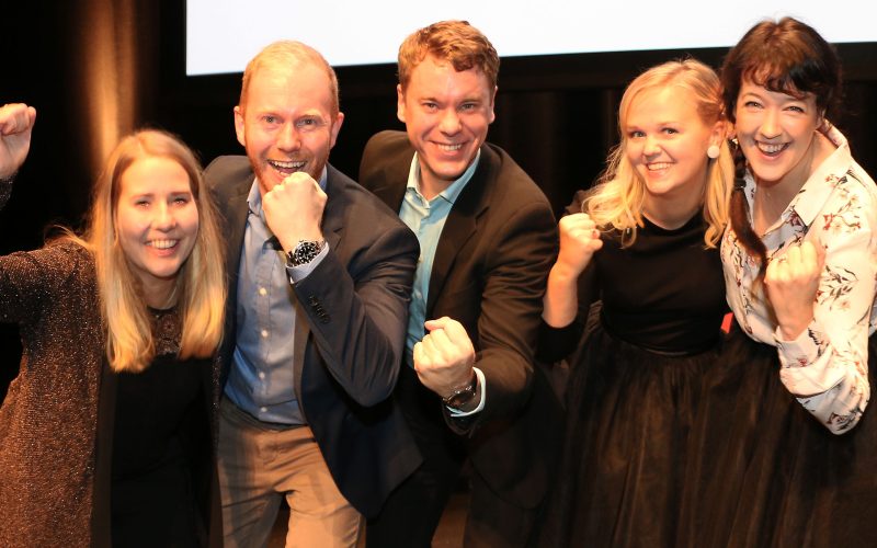 På bild de nominerade till priset ”Årets unga företagare” på Umeågalan 2018 och pitchade under Young Startup Day förra året.